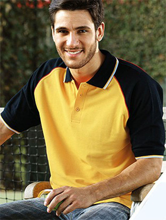 Unisex Adults Three Tone Polo (CP0360)