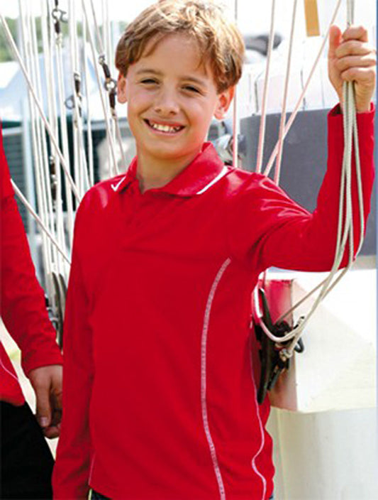 Stitch Feature Essentials-Kids L/S Polo (CP0922)