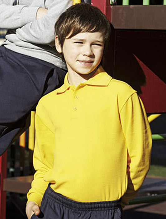 Kids Long Sleeve Basic Polo (CP1316)