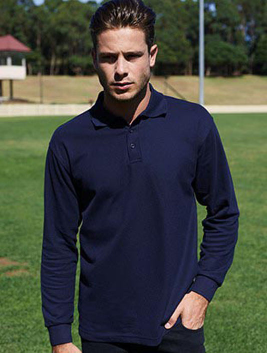 Unisex Adults Basic Long Sleeve Polo (CP1401)