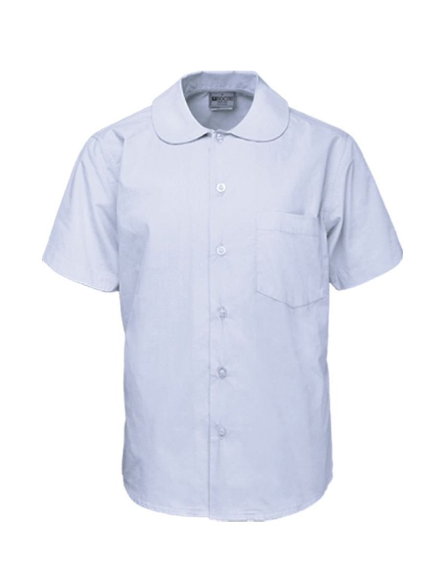 Girls Peter Pan Collar Short Sleeve School Shirt (CS1405)