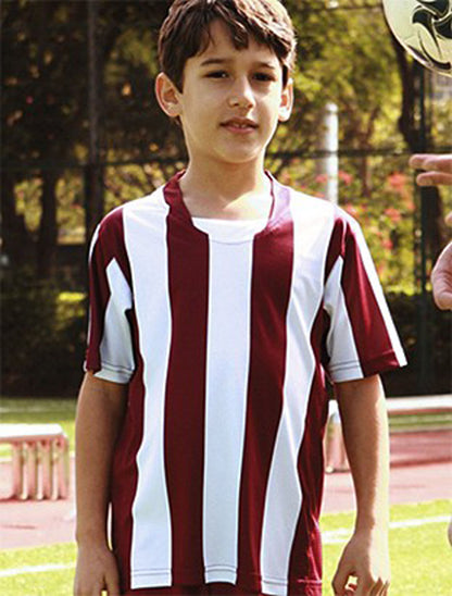 Kids Sublimated Striped Football Jersey (CT1101)