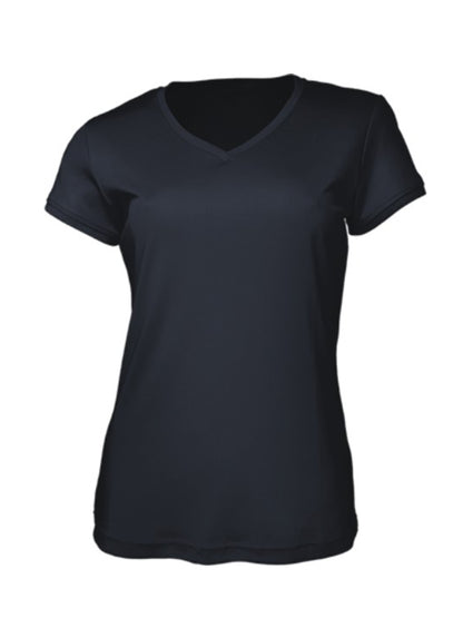 Ladies Brushed V-Neck Tee Shirt (CT1418)