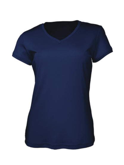 Ladies Brushed V-Neck Tee Shirt (CT1418)