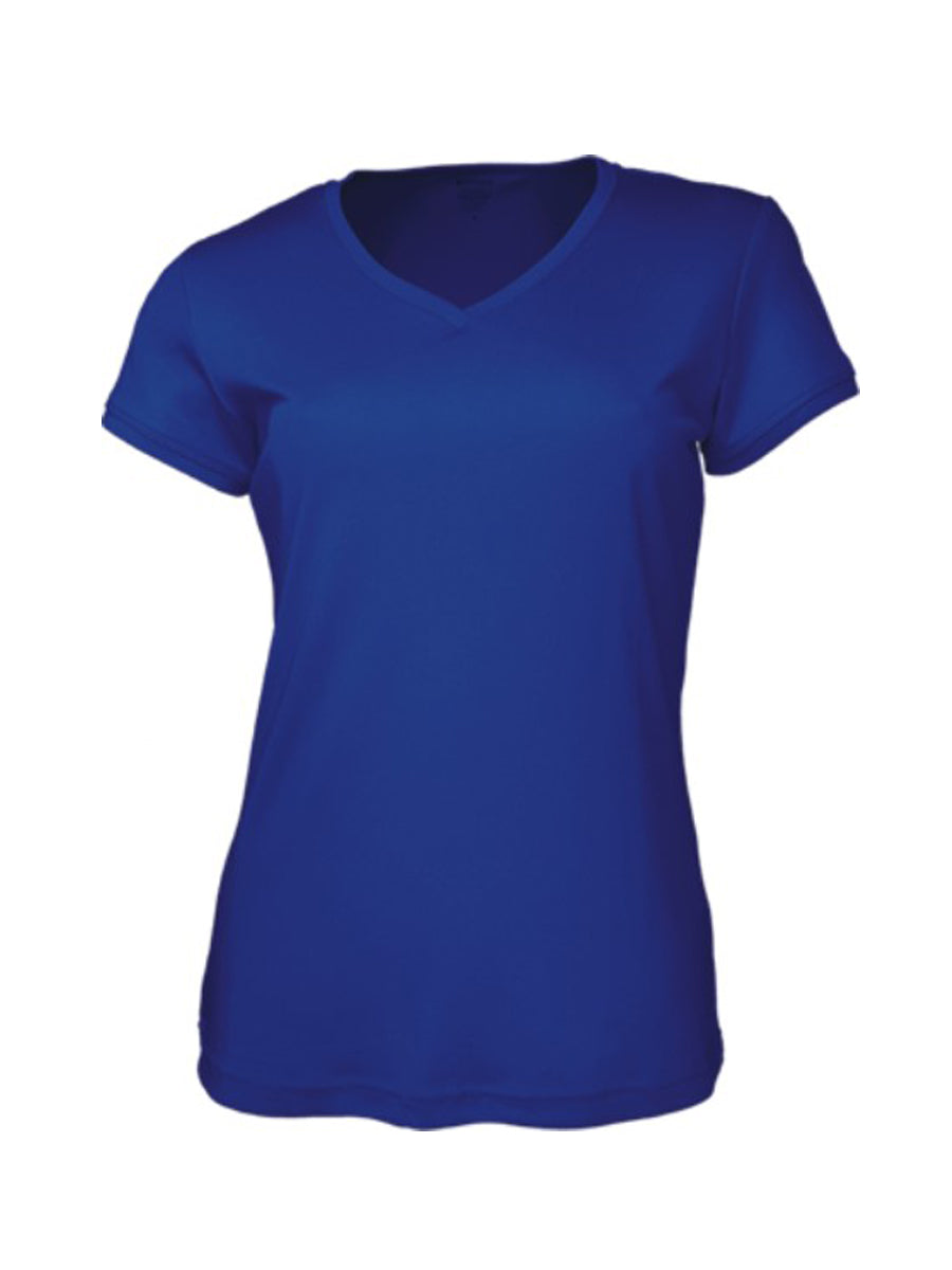 Ladies Brushed V-Neck Tee Shirt (CT1418)
