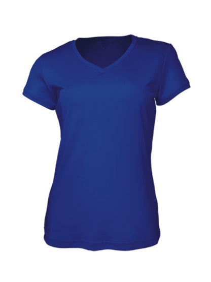 Ladies Brushed V-Neck Tee Shirt (CT1418)