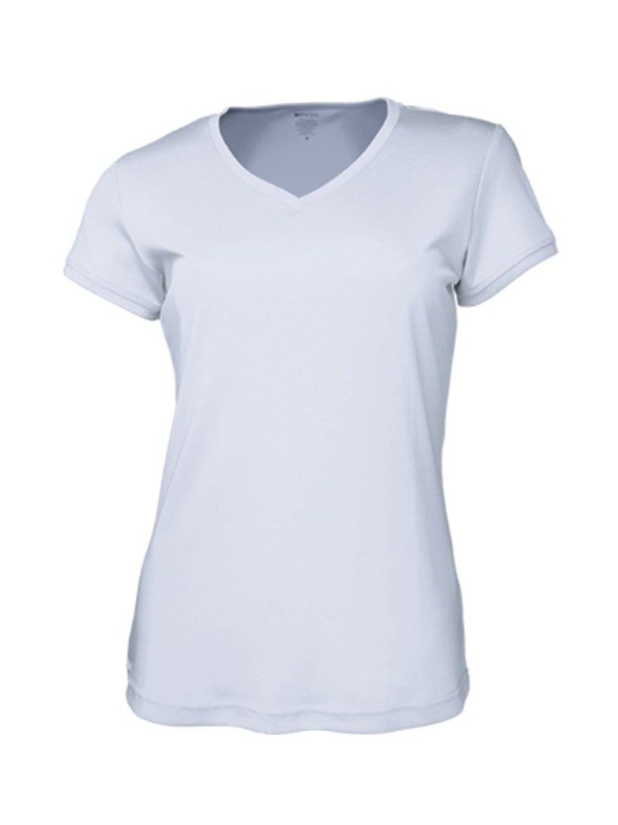 Ladies Brushed V-Neck Tee Shirt (CT1418)