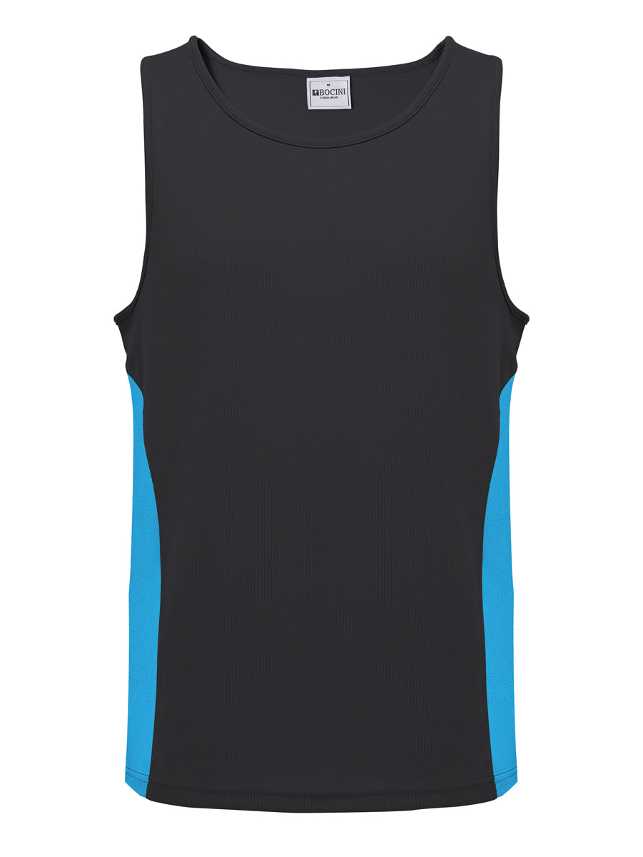 Mens/Kids Micro Mesh Contrast Singlet — Kids (CT2502)