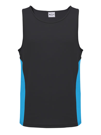 Mens/Kids Micro Mesh Contrast Singlet — Kids (CT2502)