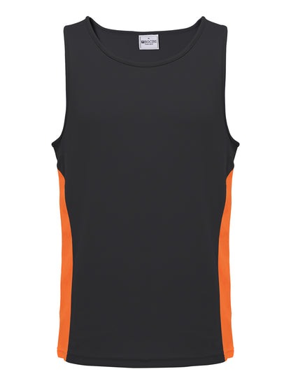 Mens/Kids Micro Mesh Contrast Singlet — Kids (CT2502)