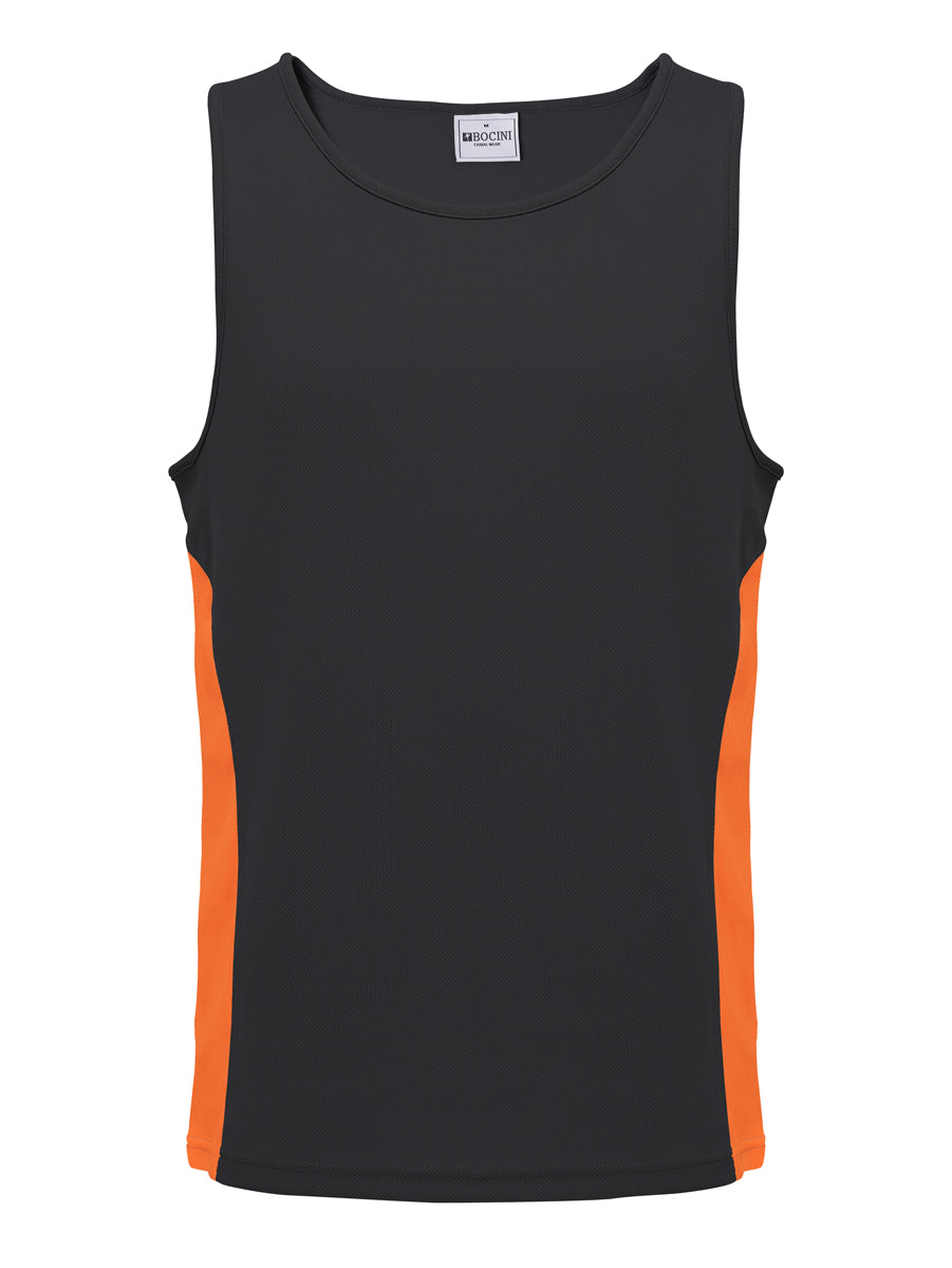 Mens/Kids Micro Mesh Contrast Singlet — Adults (CT2502)