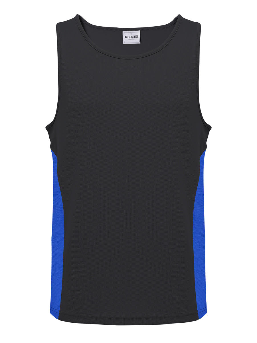 Mens/Kids Micro Mesh Contrast Singlet — Adults (CT2502)