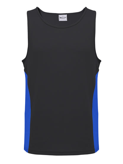 Mens/Kids Micro Mesh Contrast Singlet — Adults (CT2502)