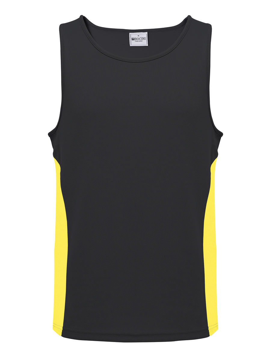 Mens/Kids Micro Mesh Contrast Singlet — Kids (CT2502)