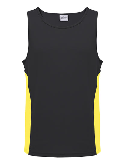 Mens/Kids Micro Mesh Contrast Singlet — Kids (CT2502)