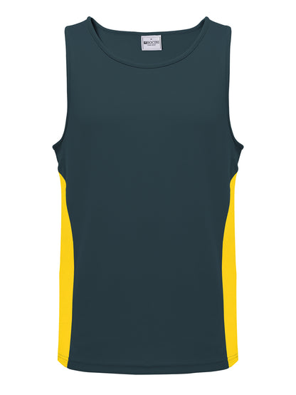 Mens/Kids Micro Mesh Contrast Singlet — Adults (CT2502)