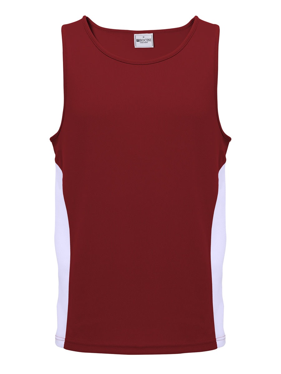Mens/Kids Micro Mesh Contrast Singlet — Kids (CT2502)