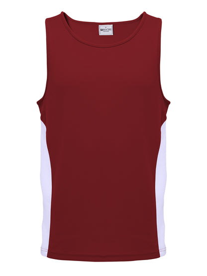 Mens/Kids Micro Mesh Contrast Singlet — Kids (CT2502)