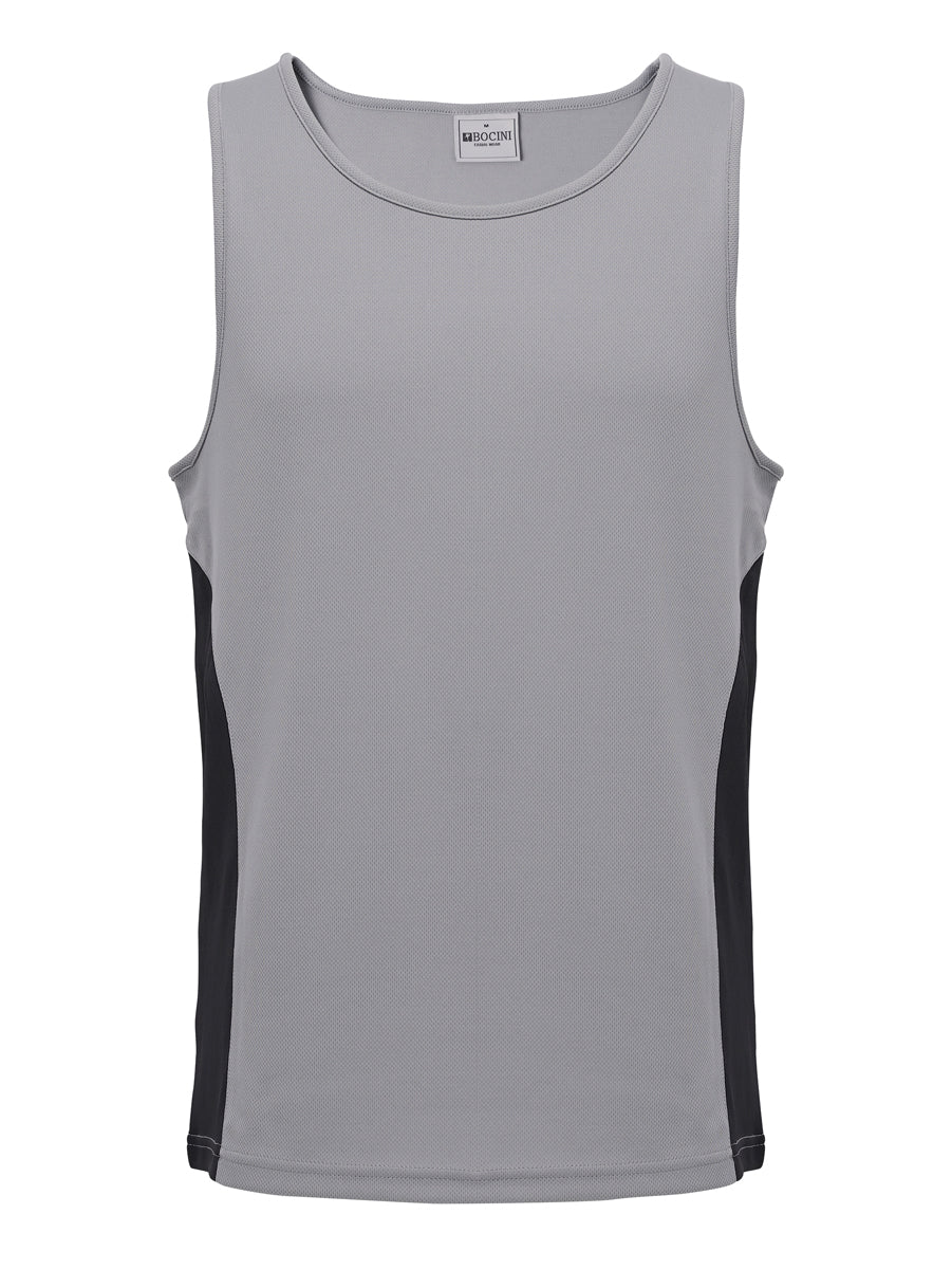 Mens/Kids Micro Mesh Contrast Singlet — Adults (CT2502)