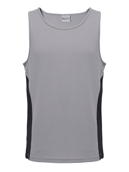 Mens/Kids Micro Mesh Contrast Singlet — Adults (CT2502)