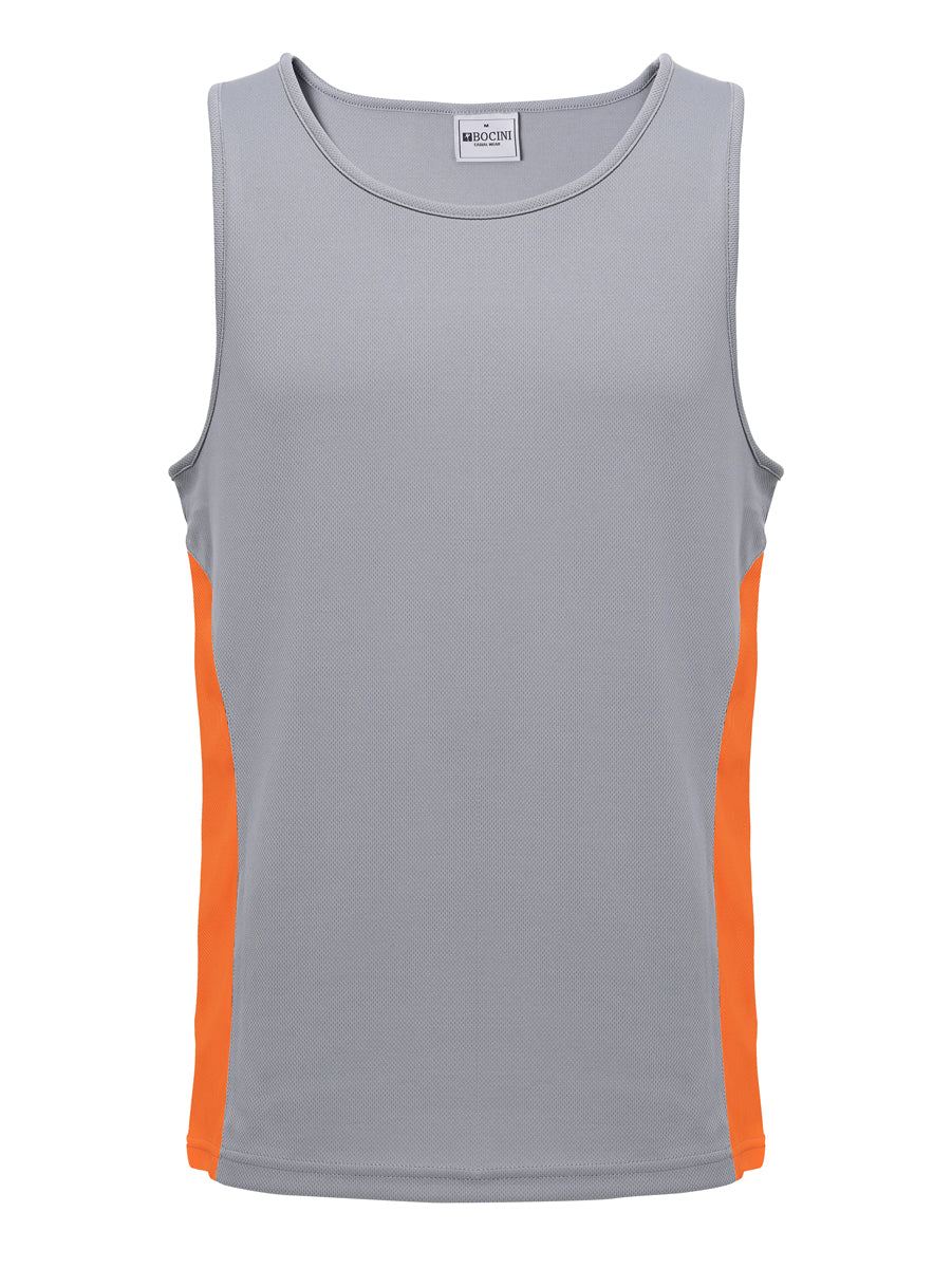 Mens/Kids Micro Mesh Contrast Singlet — Adults (CT2502)