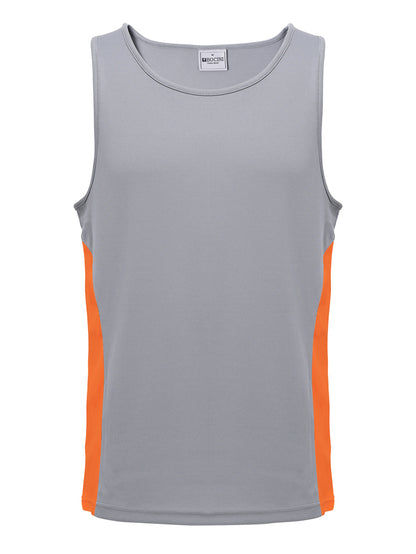 Mens/Kids Micro Mesh Contrast Singlet — Adults (CT2502)