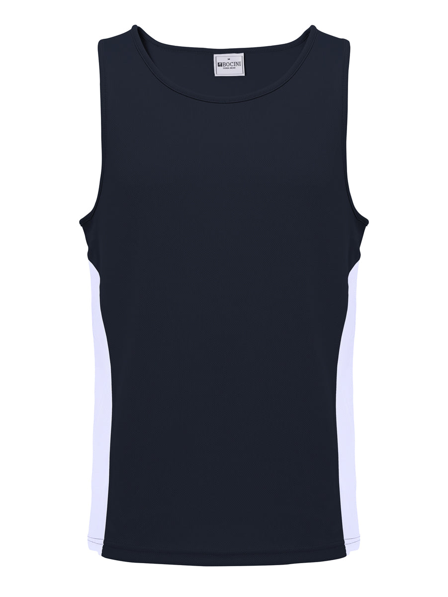 Mens/Kids Micro Mesh Contrast Singlet — Kids (CT2502)