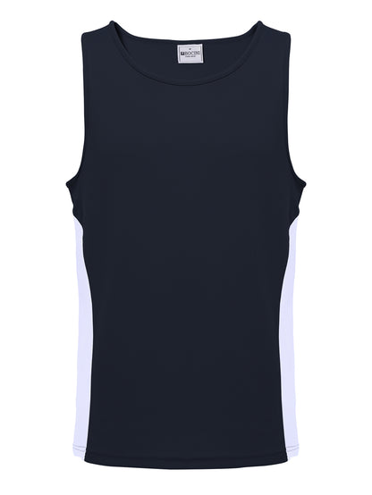 Mens/Kids Micro Mesh Contrast Singlet — Adults (CT2502)