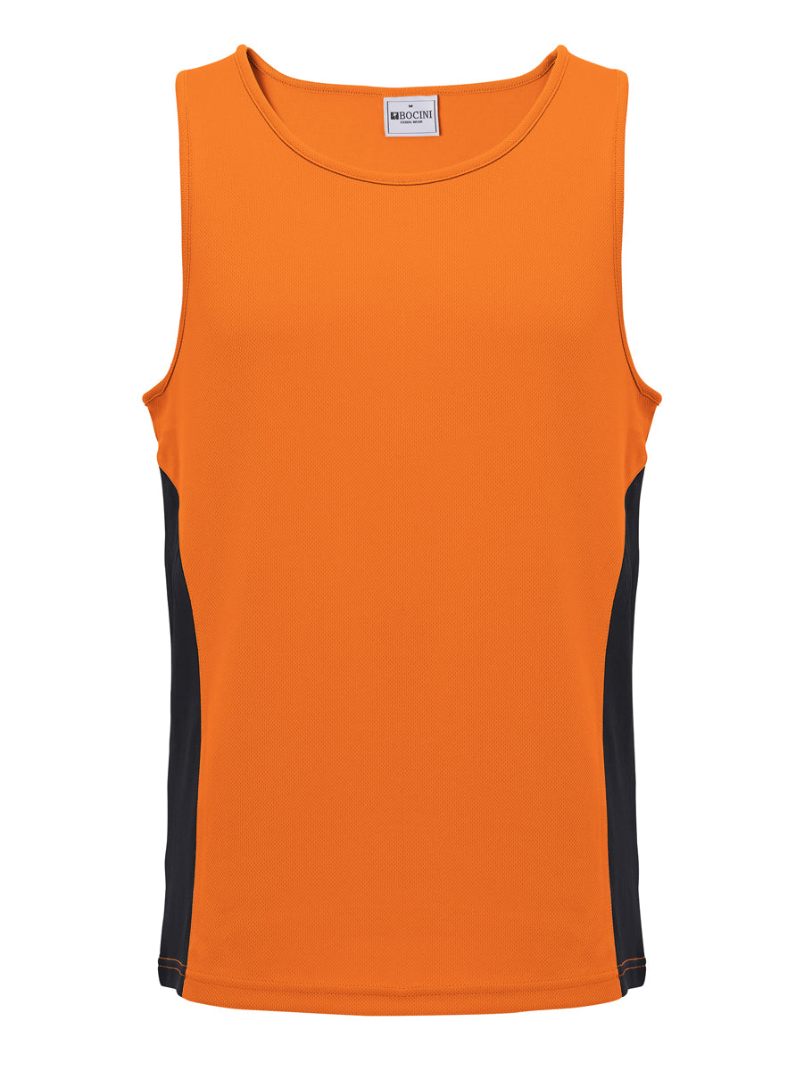 Mens/Kids Micro Mesh Contrast Singlet — Kids (CT2502)