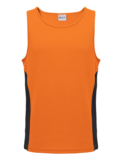 Mens/Kids Micro Mesh Contrast Singlet — Adults (CT2502)