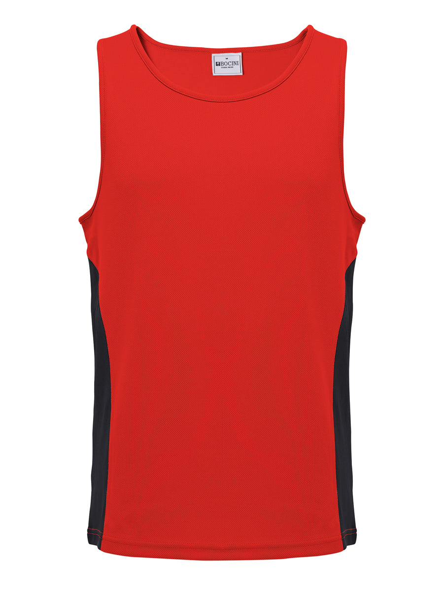 Mens/Kids Micro Mesh Contrast Singlet — Kids (CT2502)