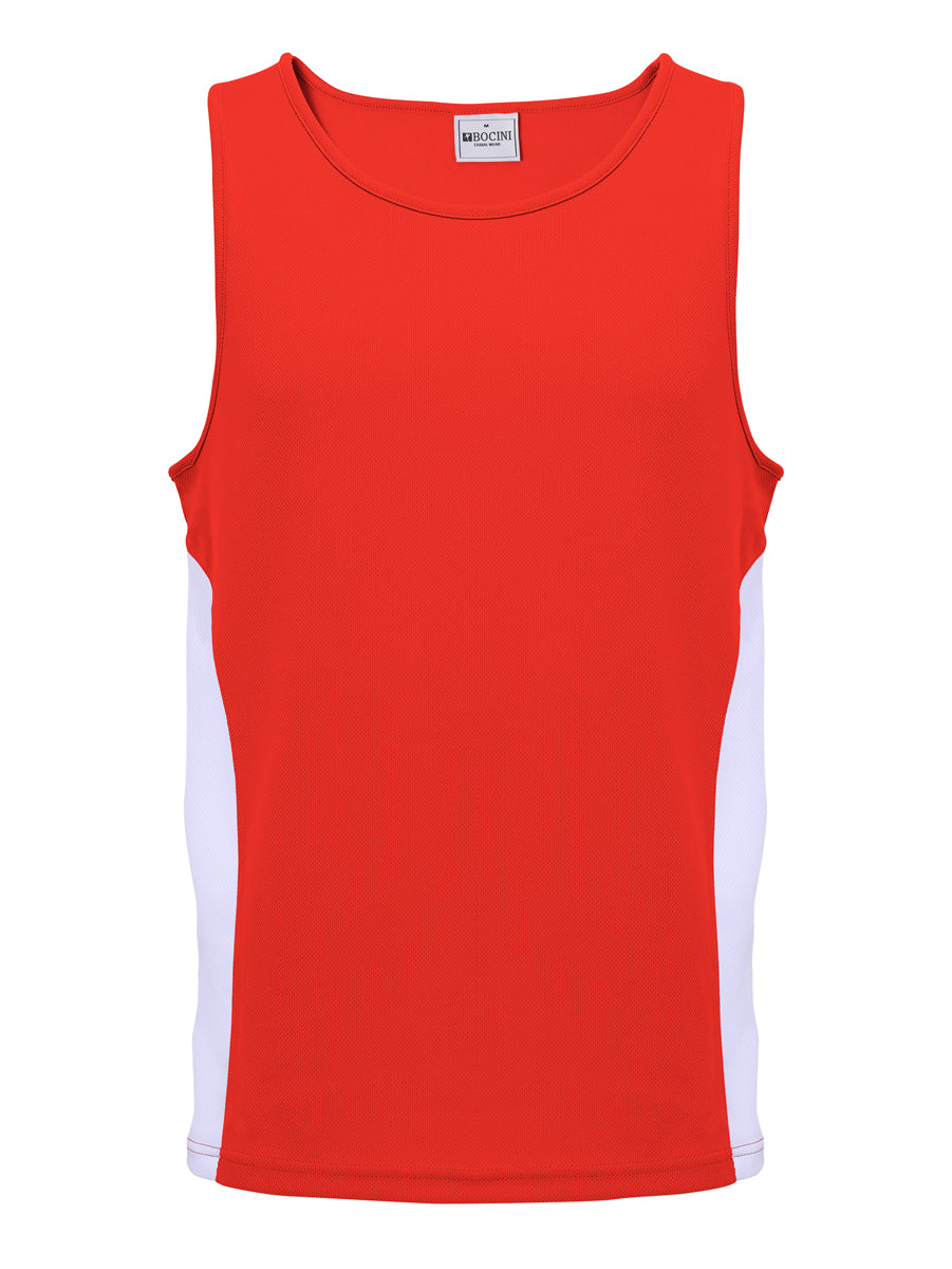 Mens/Kids Micro Mesh Contrast Singlet — Kids (CT2502)