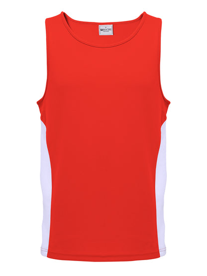 Mens/Kids Micro Mesh Contrast Singlet — Kids (CT2502)