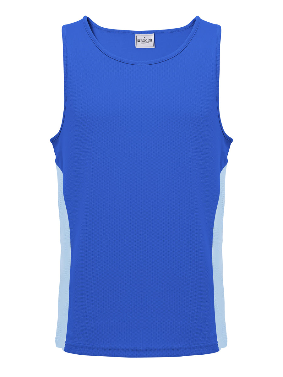 Mens/Kids Micro Mesh Contrast Singlet — Adults (CT2502)