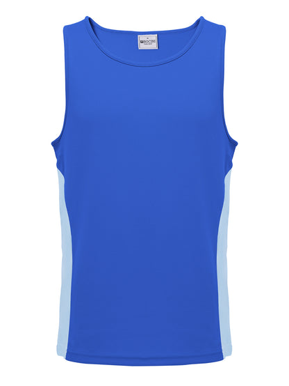 Mens/Kids Micro Mesh Contrast Singlet — Adults (CT2502)