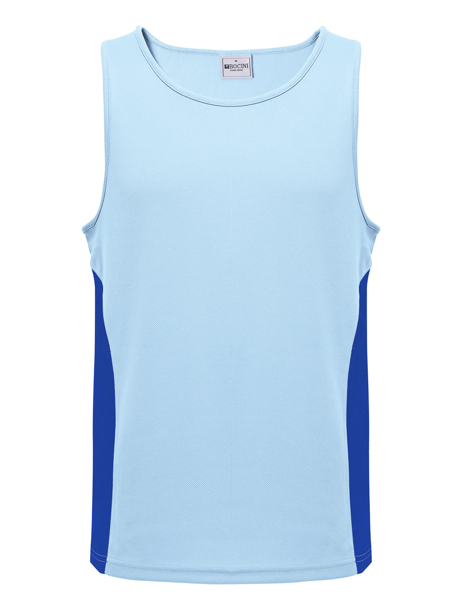 Mens/Kids Micro Mesh Contrast Singlet — Kids (CT2502)