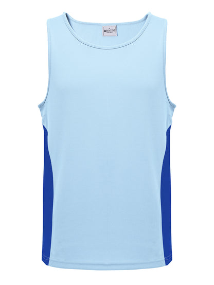Mens/Kids Micro Mesh Contrast Singlet — Kids (CT2502)
