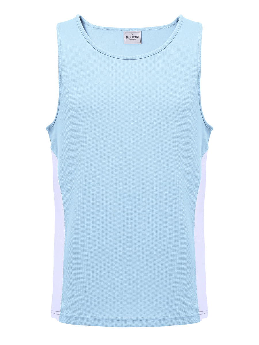 Mens/Kids Micro Mesh Contrast Singlet — Adults (CT2502)