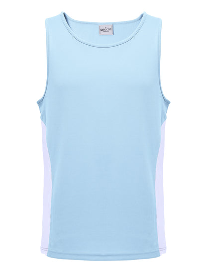 Mens/Kids Micro Mesh Contrast Singlet — Adults (CT2502)