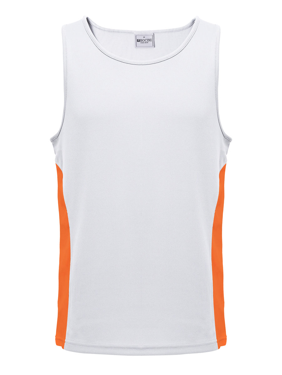 Mens/Kids Micro Mesh Contrast Singlet — Kids (CT2502)