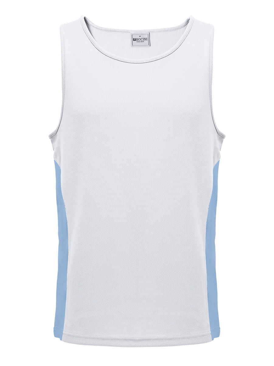 Mens/Kids Micro Mesh Contrast Singlet — Adults (CT2502)
