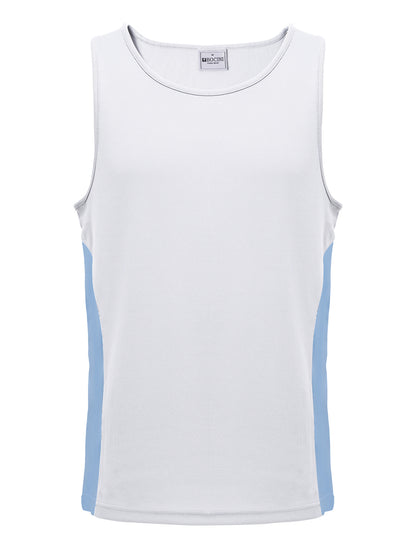 Mens/Kids Micro Mesh Contrast Singlet — Adults (CT2502)