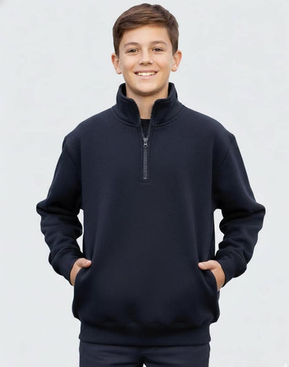 FL02Y Kids Half Zip Collar Fleece Sweat - FL02Y
