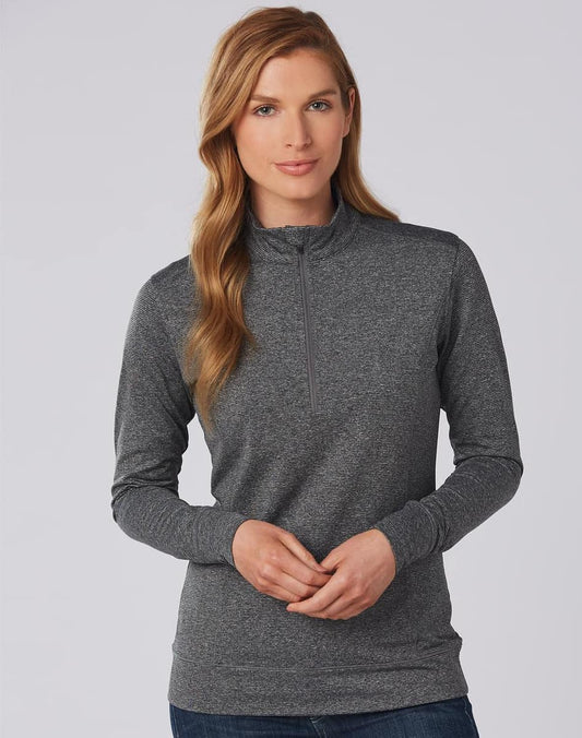 FL26 Ultimate Half Zip Long Sleeve Sweat Top- Ladies - FL26