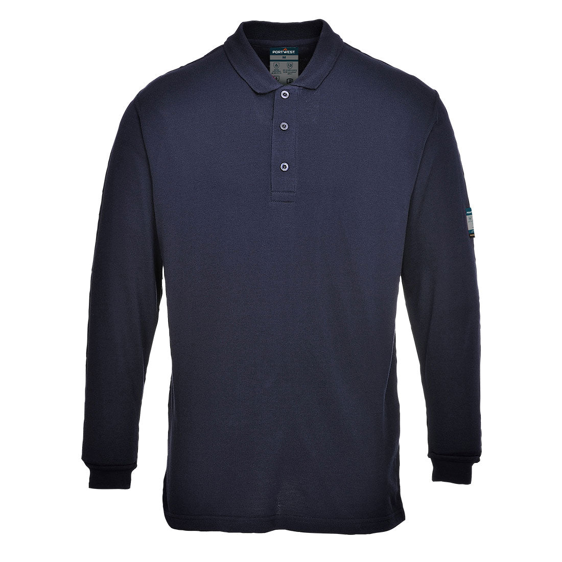 FR10 Modaflame Anti-Static FR Long Sleeve Polo Shirt