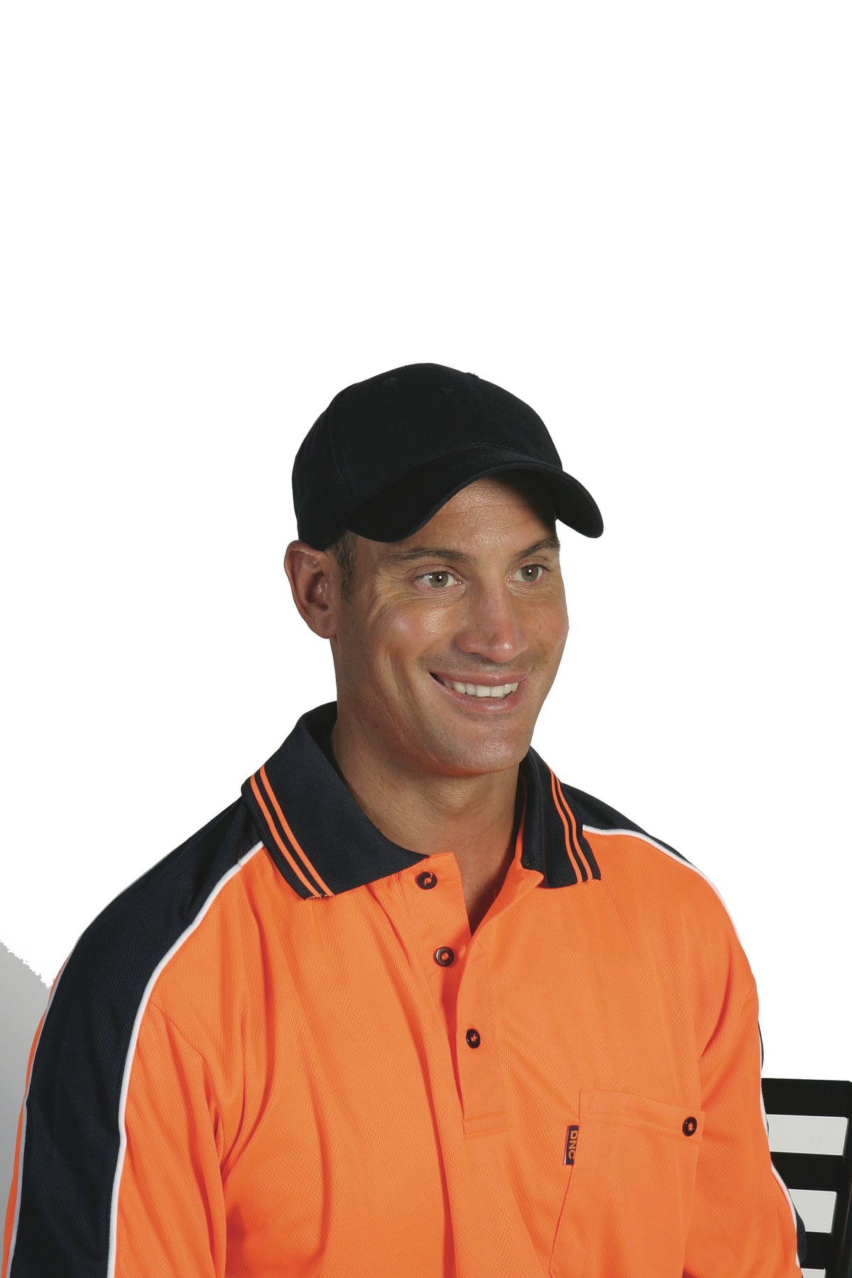 cotton cap with velcro strap — DNC Workwear colour image