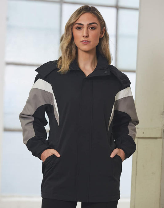 JK28 BATHURST Tri-colour Jacket With Hood Unisex - JK28