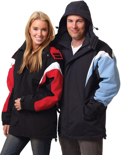 JK28 BATHURST Tri-colour Jacket With Hood Unisex - JK28