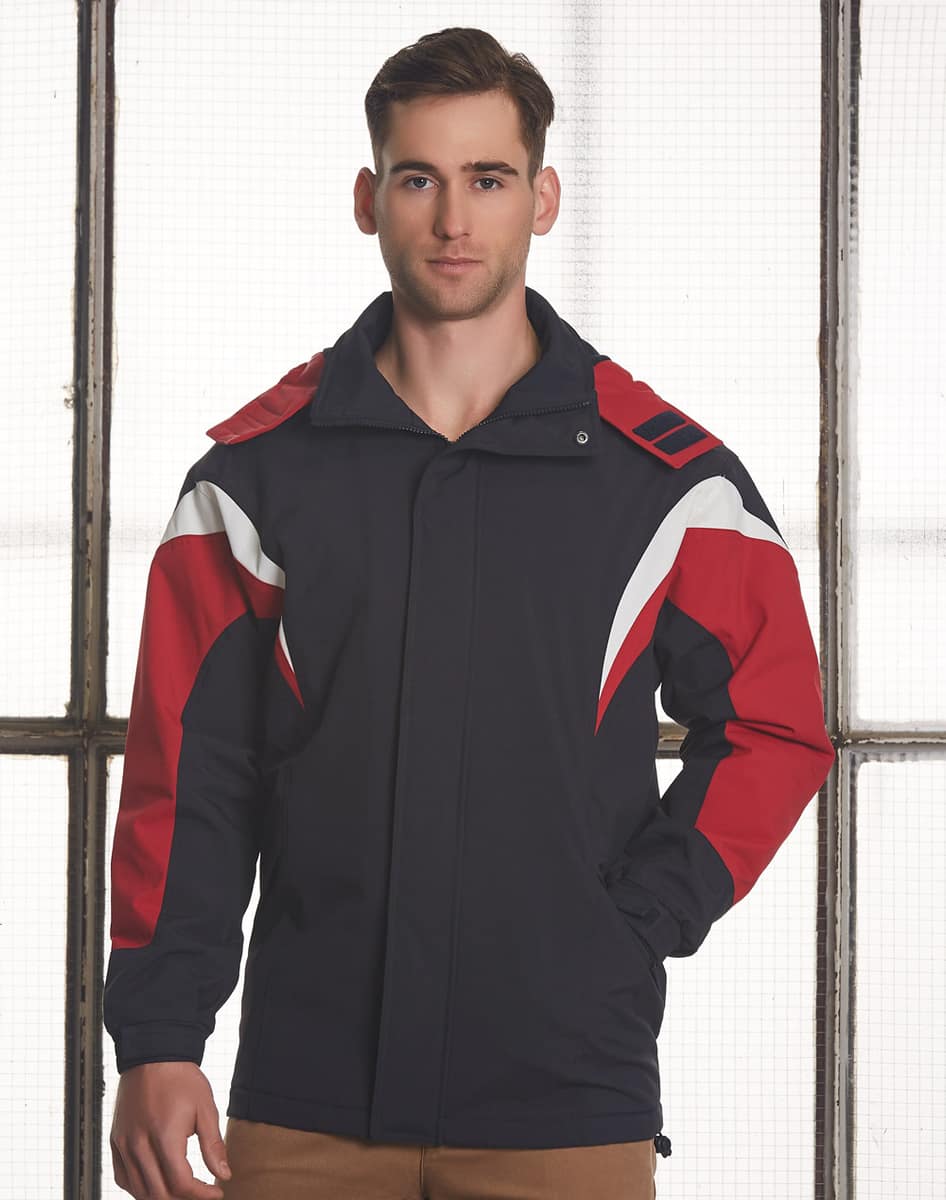 JK28 BATHURST Tri-colour Jacket With Hood Unisex - JK28