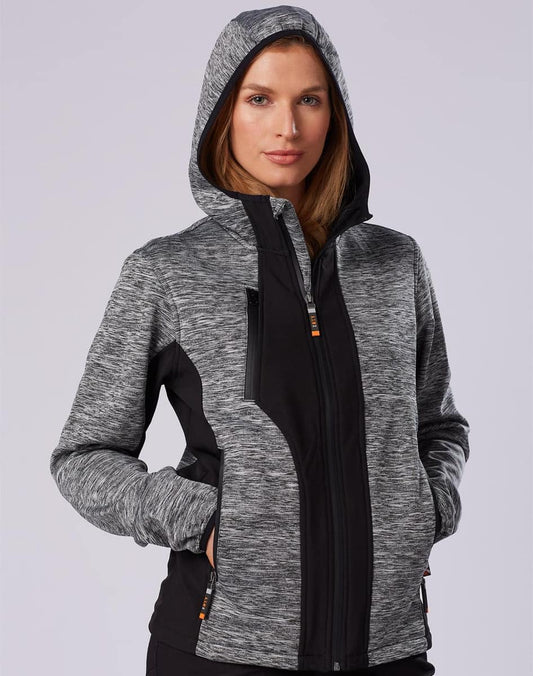 JK49 LAMINATED FUNCTIONAL KNIT HOODIE - JK49